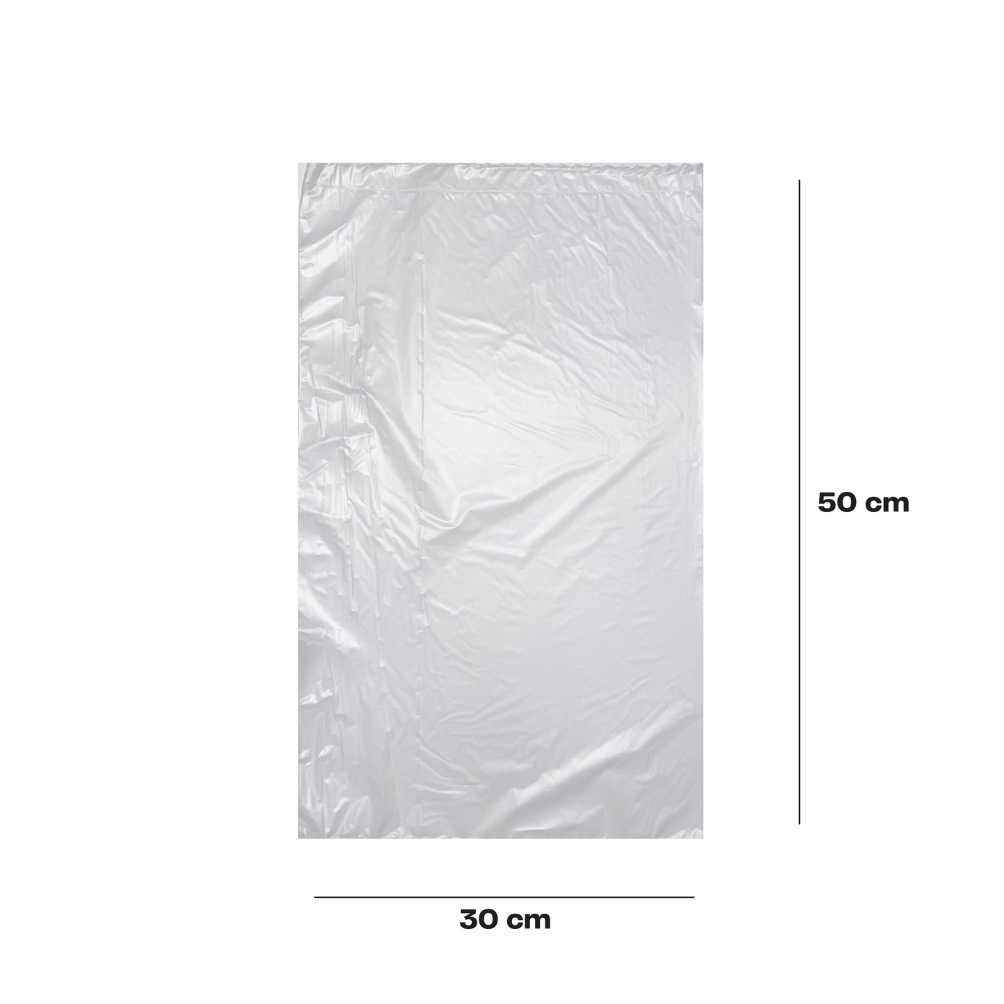 30x50cm Bolsa en rollo transparente