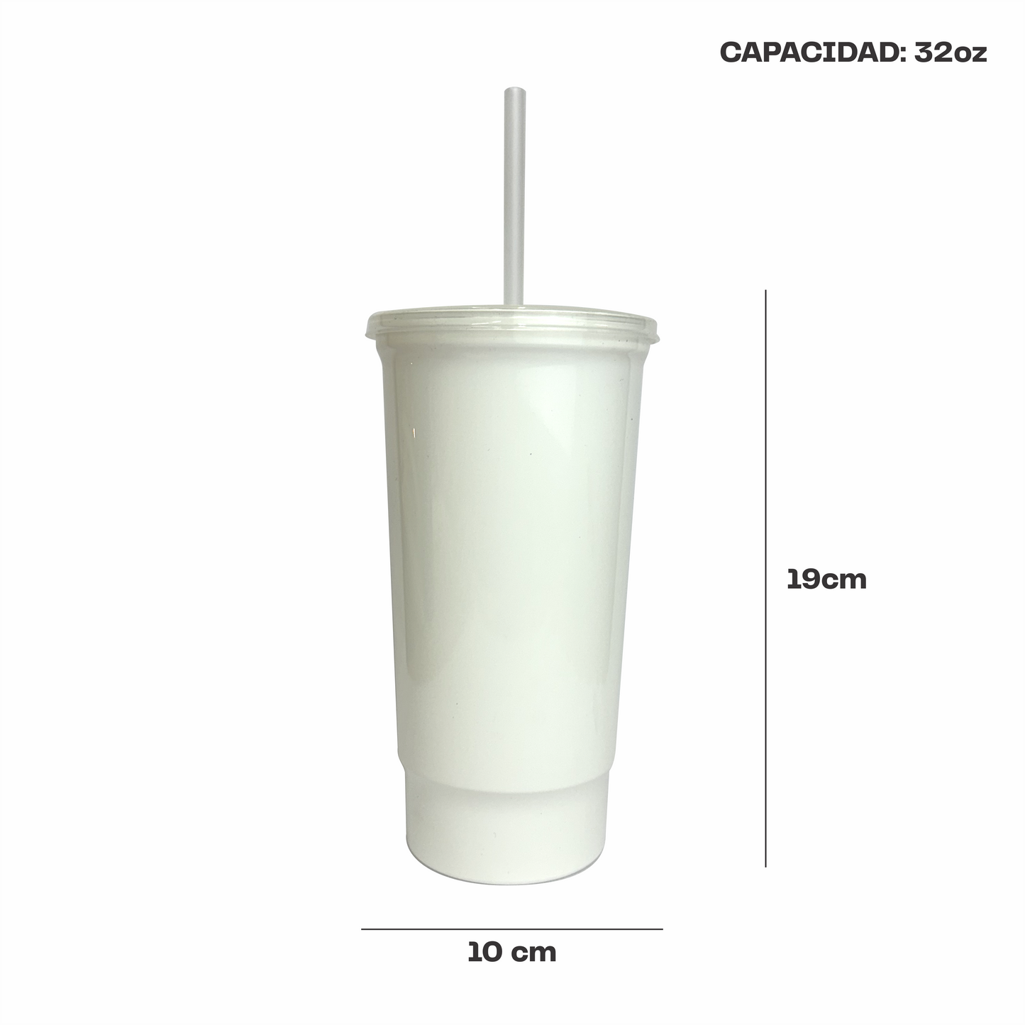 Vaso bachelor 32 oz. blanco