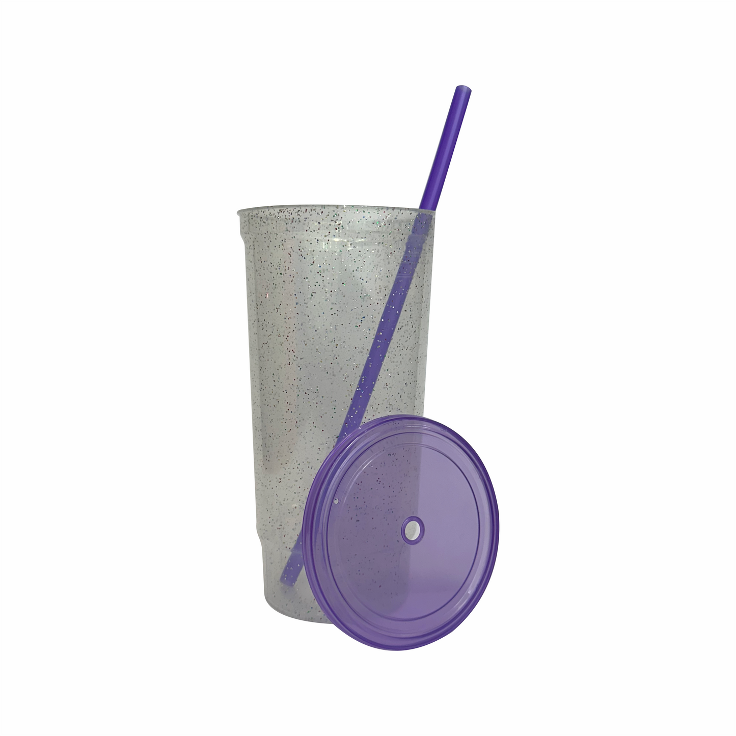 Vaso bachelor 32 oz. morado glitter