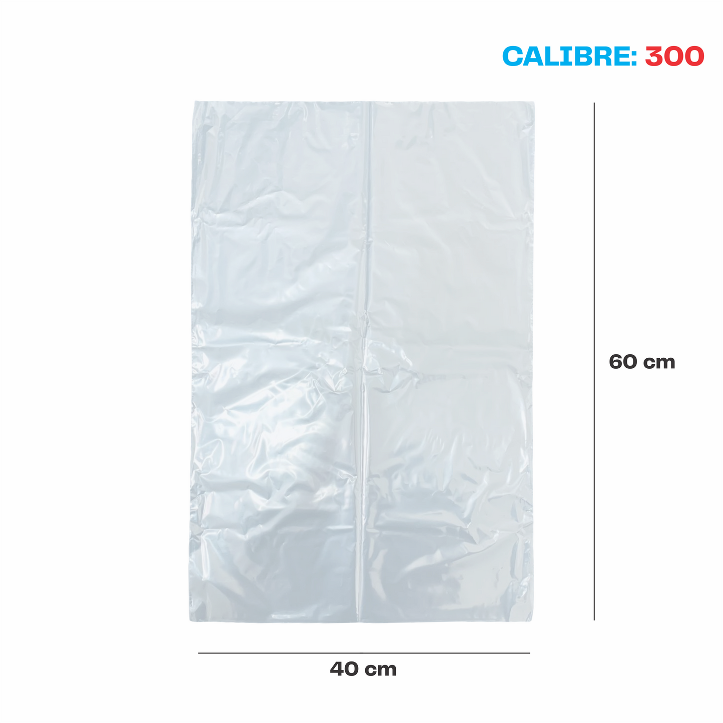 40 x 60 Bolsa transparente Cal. 300