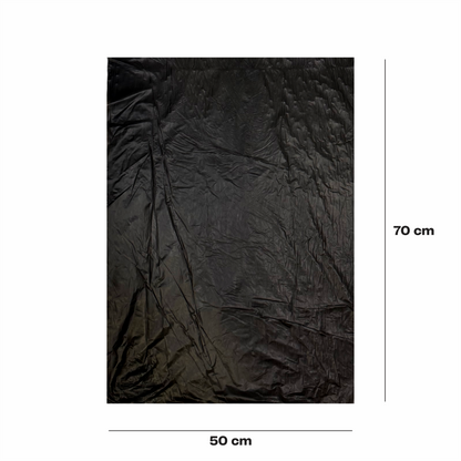 50x70cm Bolsa en rollo negra