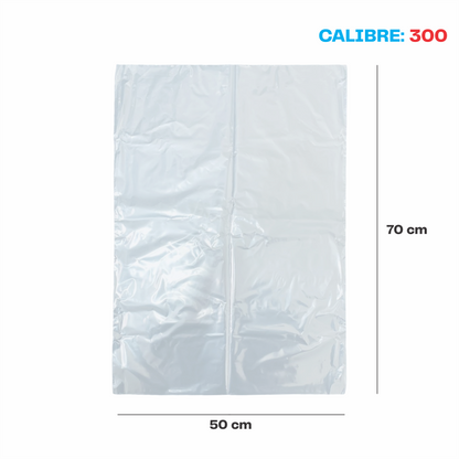50 x 70 Bolsa transparente Cal. 300