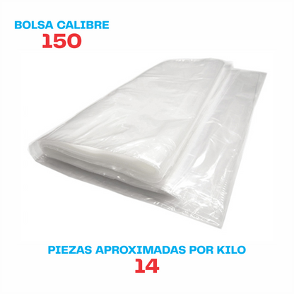 60 x 100 Bolsa transparente Cal. 150