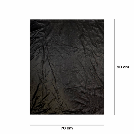 70x90cm Bolsa en rollo negra