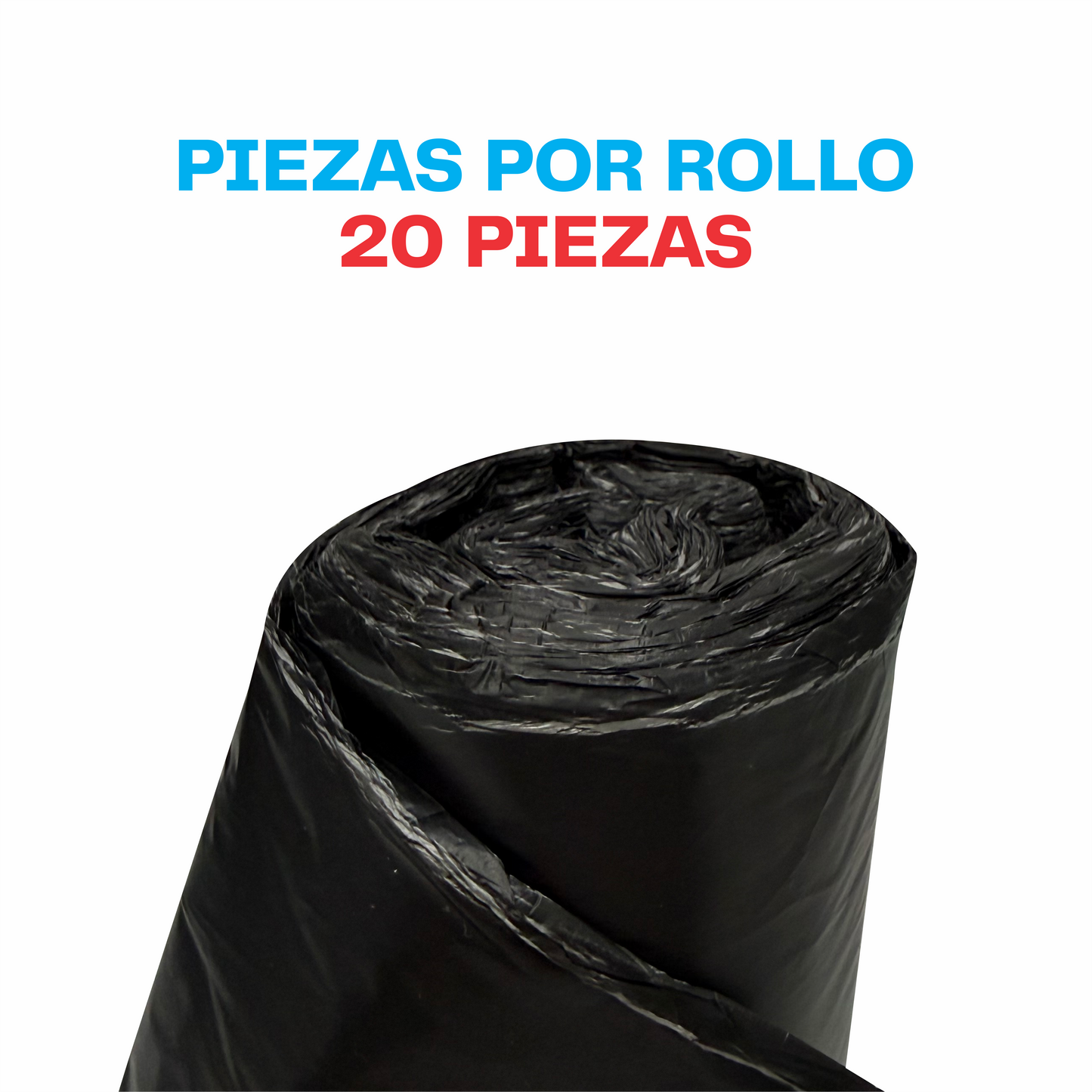 70x90cm Bolsa en rollo negra