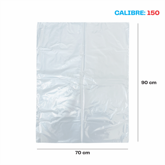 70 x 90 Bolsa transparente Cal. 150