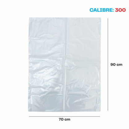 70 x 90 Bolsa transparente Cal. 300