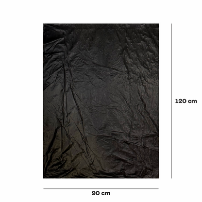 90x120cm Bolsa en rollo negra