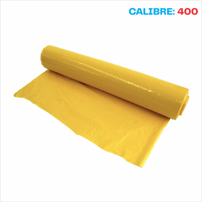 Plastico polietileno Amarillo Cal. 400 - 1.25mx5m