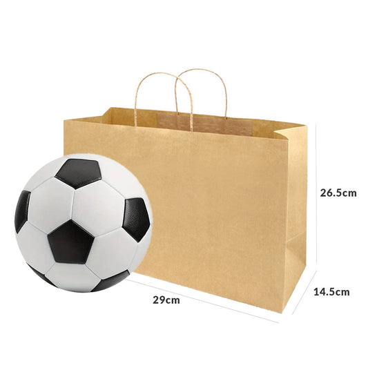 39x14.5x26.5cm Bolsa kraft natural horizontal grande