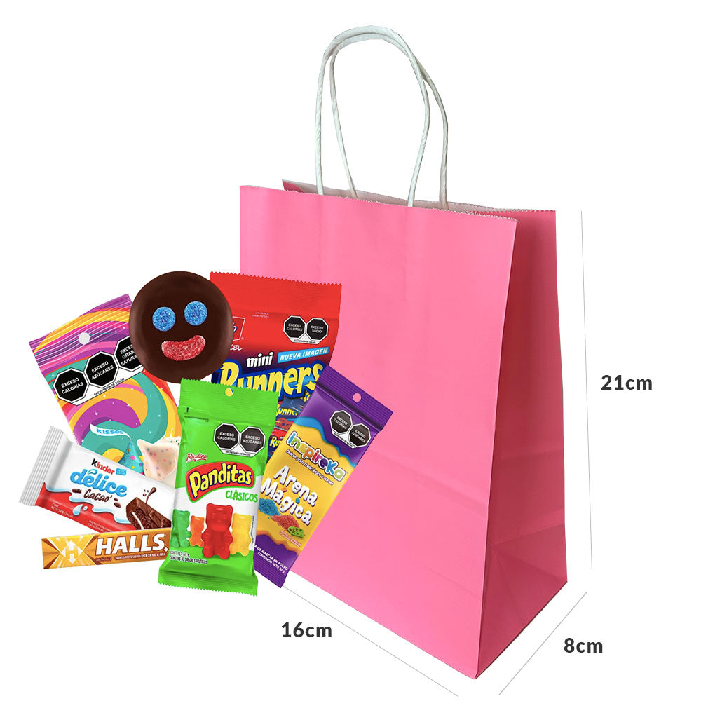16x8x21 Bolsa bond rosa bebe