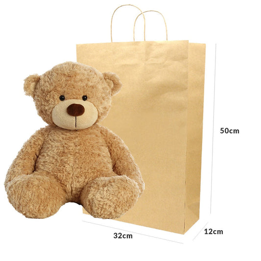 33x12x50cm Bolsa kraft natural vertical jumbo