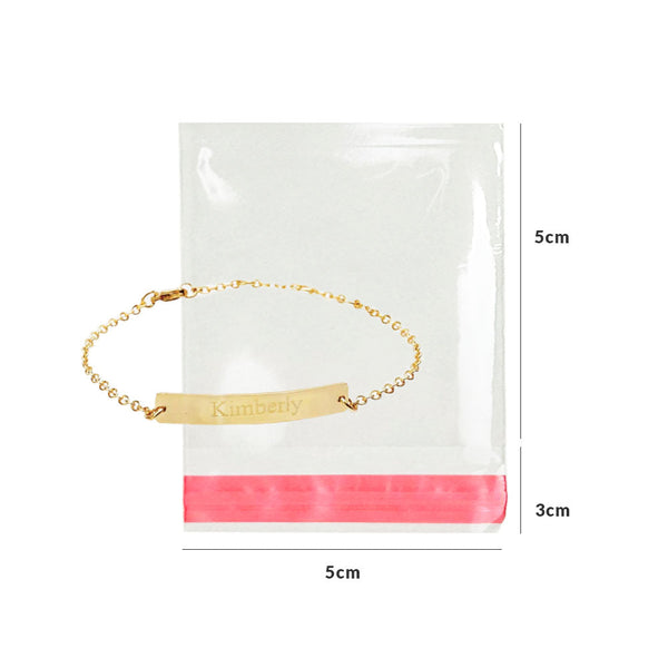 Bolsa de celofán pequeña 5x5 con adhesivo