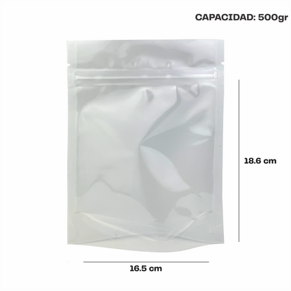 Mediana Blanco con Transparente (16.5x18.6X9)