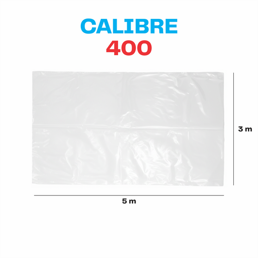 Plastico polietileno Blanco Cal. 400 - 3x5m