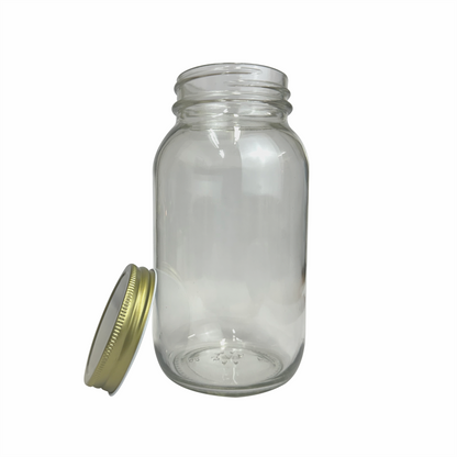 Tarro de vidrio 940ml tapa metalica