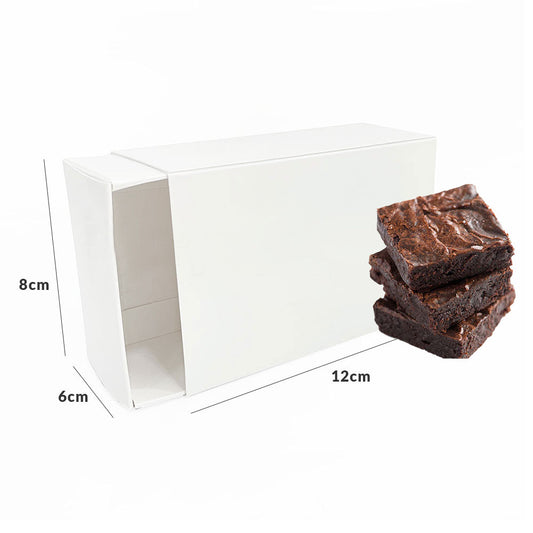 12x8x3cm Caja de cerillo blanca