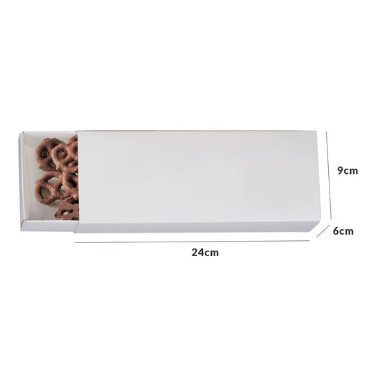 24x9x6cm Caja de cerillo mediana blanca