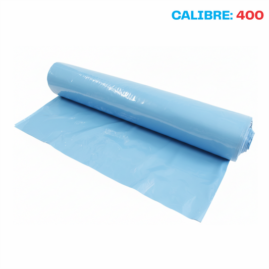 Plastico polietileno Celeste Cal. 400 - 1.25mx5m
