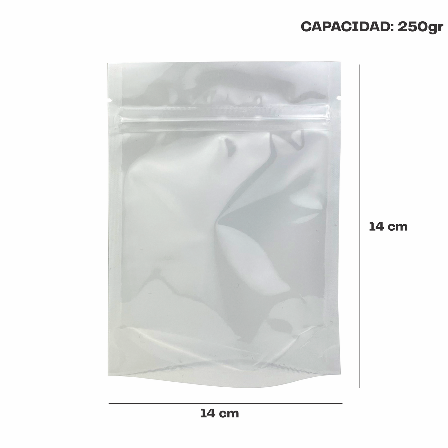 Chica Blanco con Transparente (14x16x7.75)