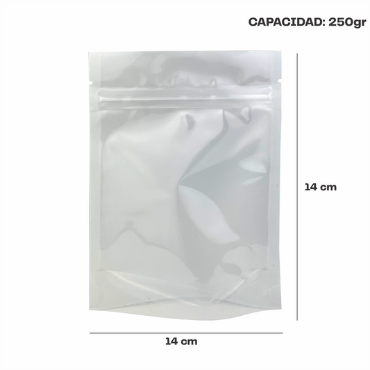 Chica Blanco con Transparente (14x16x7.75)
