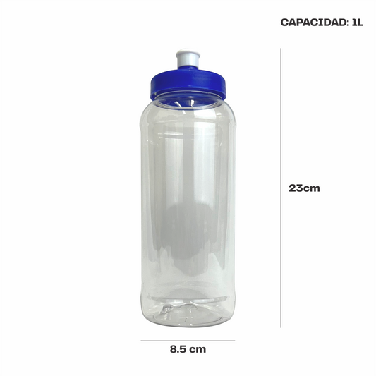 Bote 1 lt tapa chupon varios colores