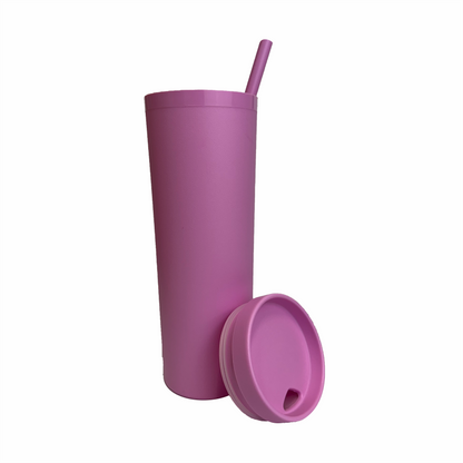 Vaso crush 20 oz. rosa pastel