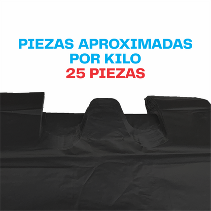45x85cm Bolsa de camiseta negra Biodegradable Extra jumbo