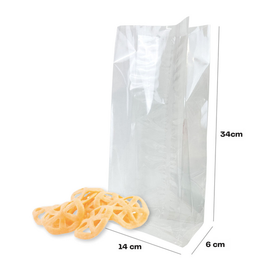 14+6x34cm Bolsa grado alimenticio fuelle 5