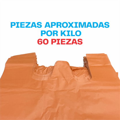 30x60cm Bolsa de camiseta color Biodegradable Grande