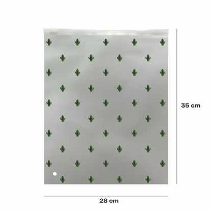 Bolsa con cierre hermetico 28 x 35 cm impresa