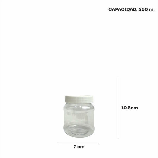 Bote 250 ml tapa lisa varios colores