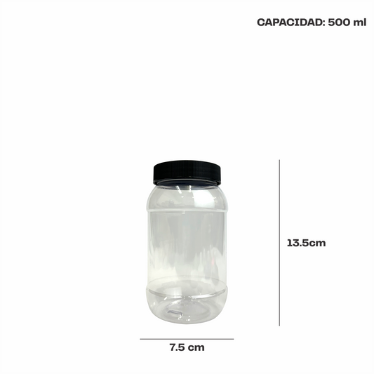 Bote 500 ml tapa lisa varios colores