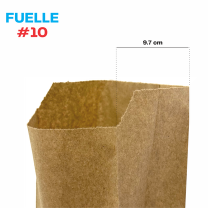 16x9.7x36.5cm Bolsa de papel kraft #10