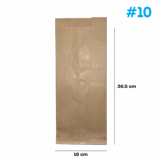 16x9.7x36.5cm Bolsa de papel kraft #10