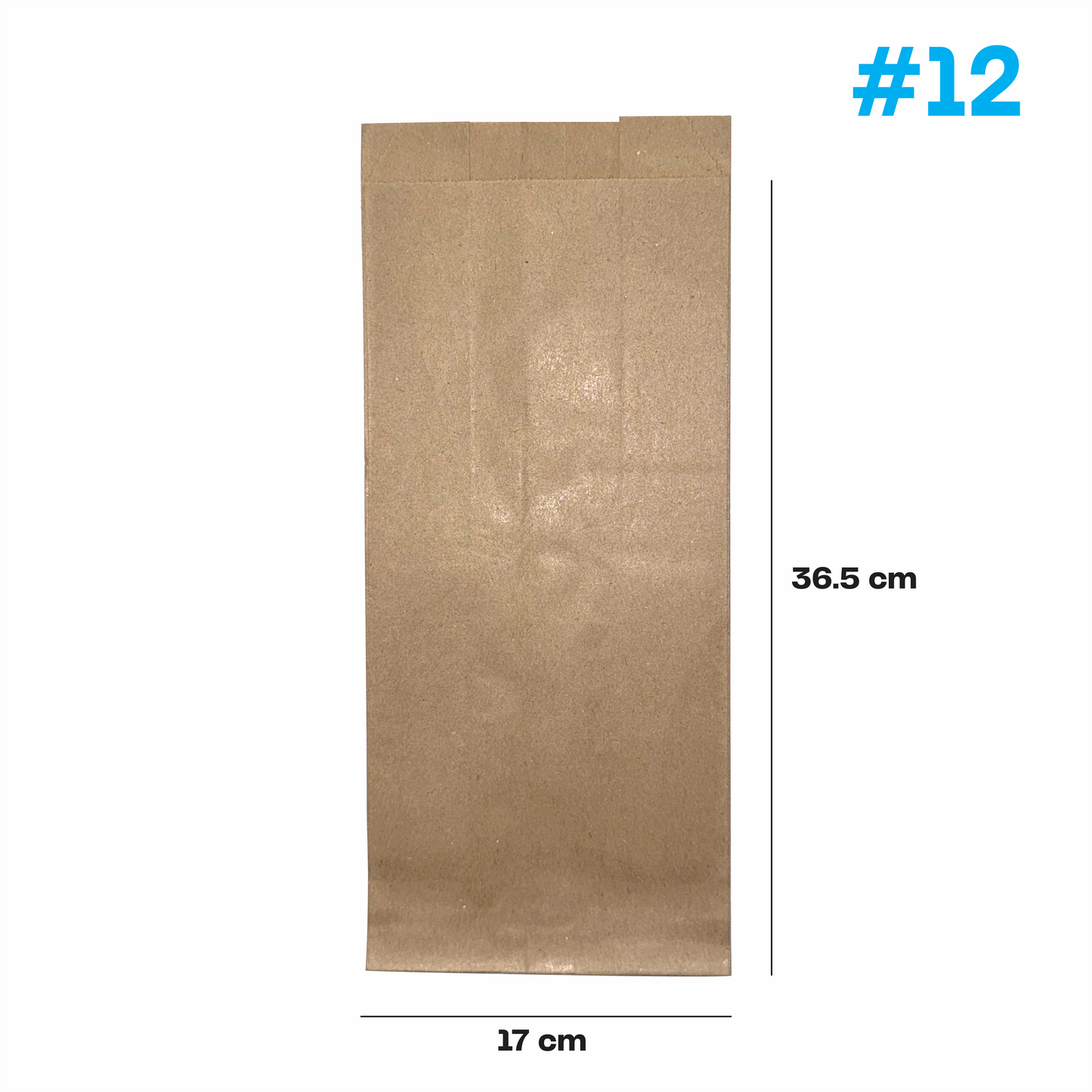 17x9.5x36.5cmBolsa de papel kraft #12