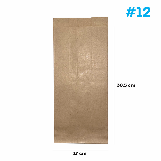 17x9.5x36.5cmBolsa de papel kraft #12