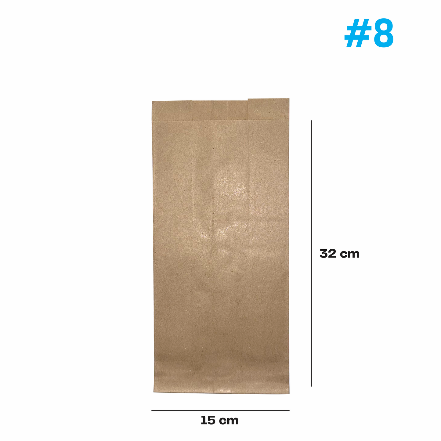 15x7.7x32cm Bolsa de papel kraft #8