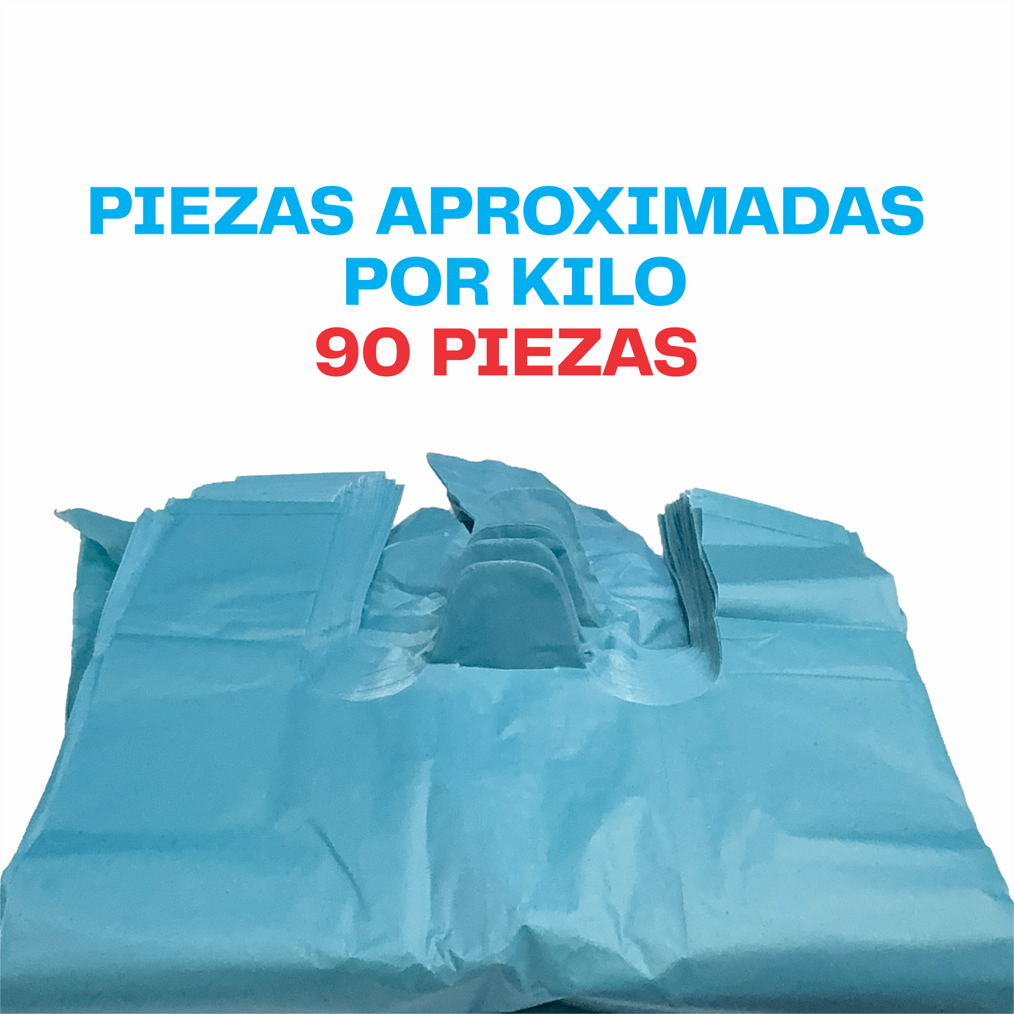 25x50cm Bolsa de camiseta color Biodegradable Mediana