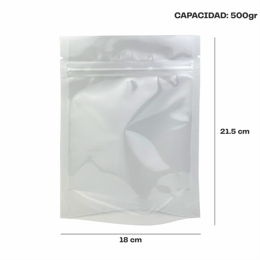 Mediana Blanco con Transparente (18x21.5x9)