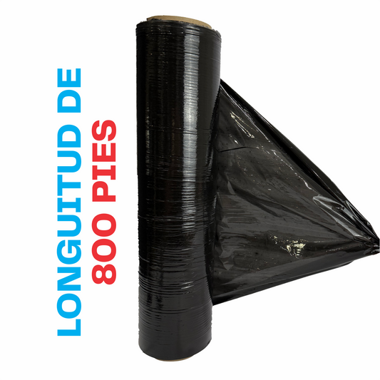 Strech film industrial 18" x 800´ Cal. 50 Negro