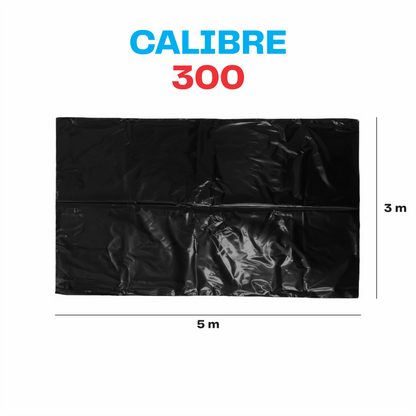 Plastico polietileno negro Cal. 300 - 3x5m