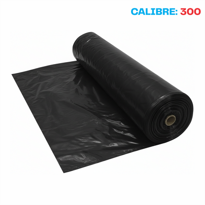 Plastico polietileno negro Cal. 300 - 3x5m