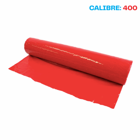 Plastico polietileno Rojo Cal. 400 - 1.25mx5m