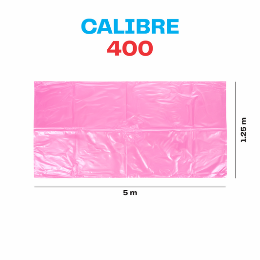 Plastico polietileno Rosa Cal. 400 - 1.25mx5m