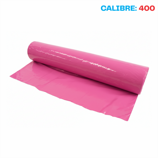 Plastico polietileno Rosa Cal. 400 - 1.25mx5m