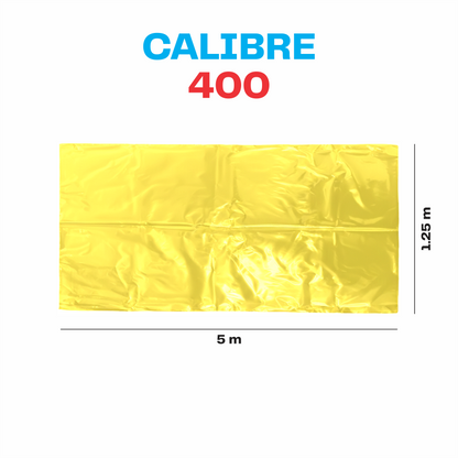 Plastico polietileno Amarillo Cal. 400 - 1.25mx5m
