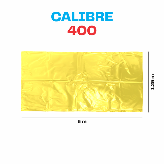 Plastico polietileno Amarillo Cal. 400 - 1.25mx5m