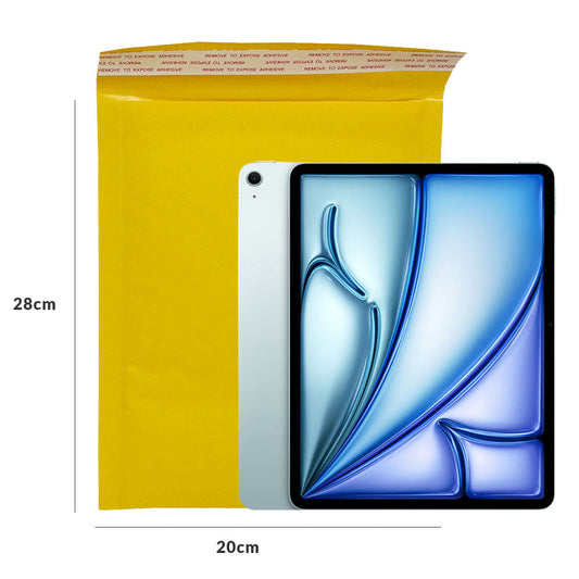 20x28cm Sobre de envio con burbuja amarillo
