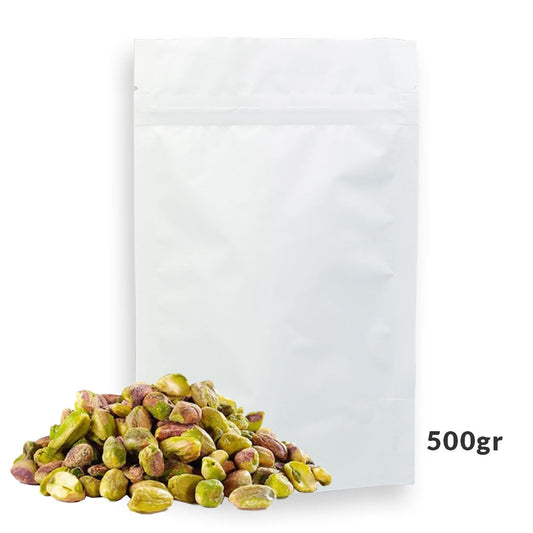 18x21.5x9cm Bolsa trilaminada blanca mediana